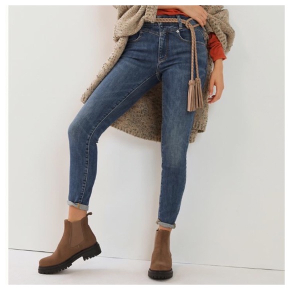 ANTHROPOLOGIE PILCRO IRIS High Rise Skinny JEANS size 27 - Picture 2 of 13